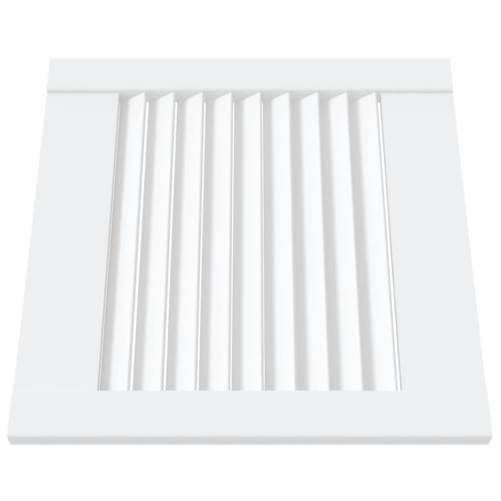 Porte di armadietti Vidaxl con stecche da 4 pezzi 39.5x39,4 cm Pino legno bianco