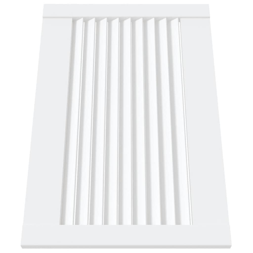 Puertas de gabinete de Vidaxl con listones 2 pcs 39.5x59.4 cm de madera de pino blanca