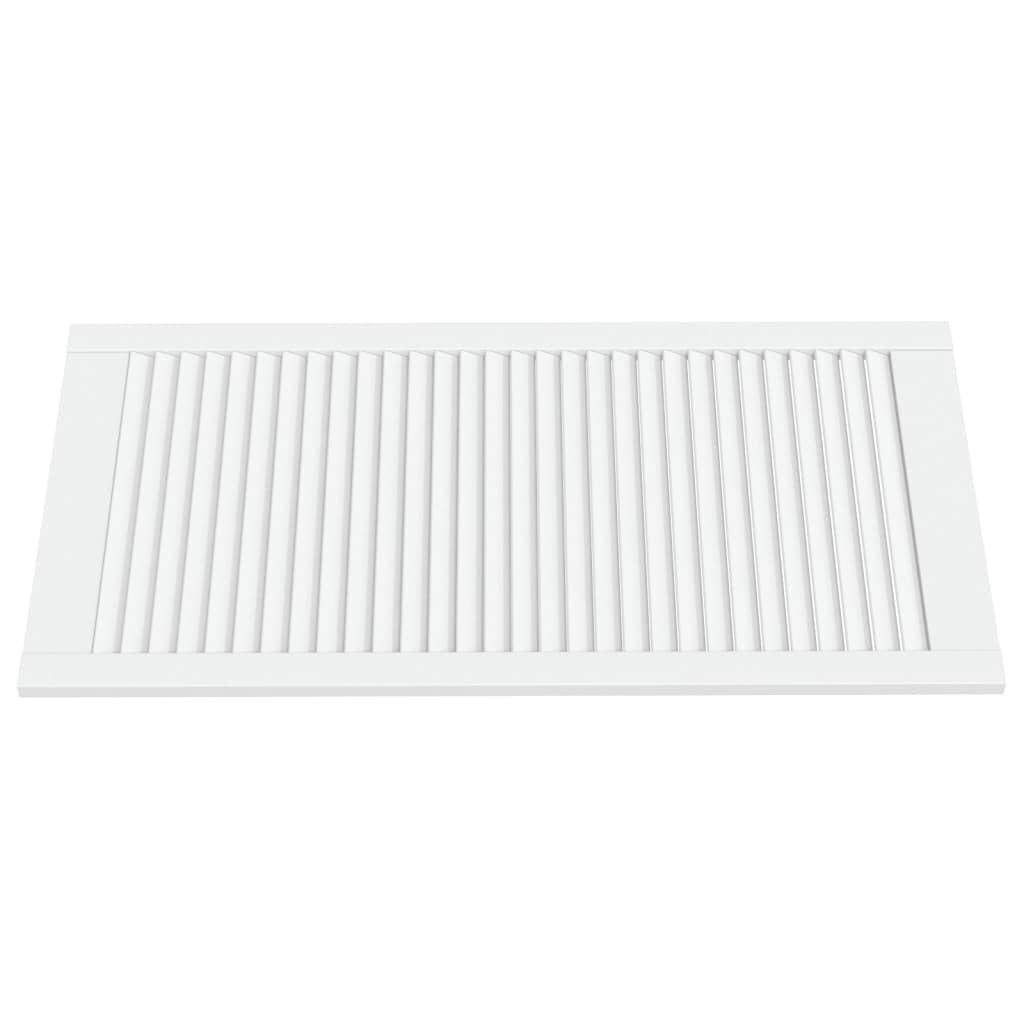 Porte di armadietti Vidaxl con stecche da 2 pezzi 99.3x49,4 cm Pino legno bianco