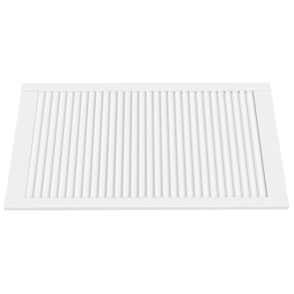 Porte di armadietti Vidaxl con stecche 2 pezzi 99.3x59,4 cm Pino legno bianco
