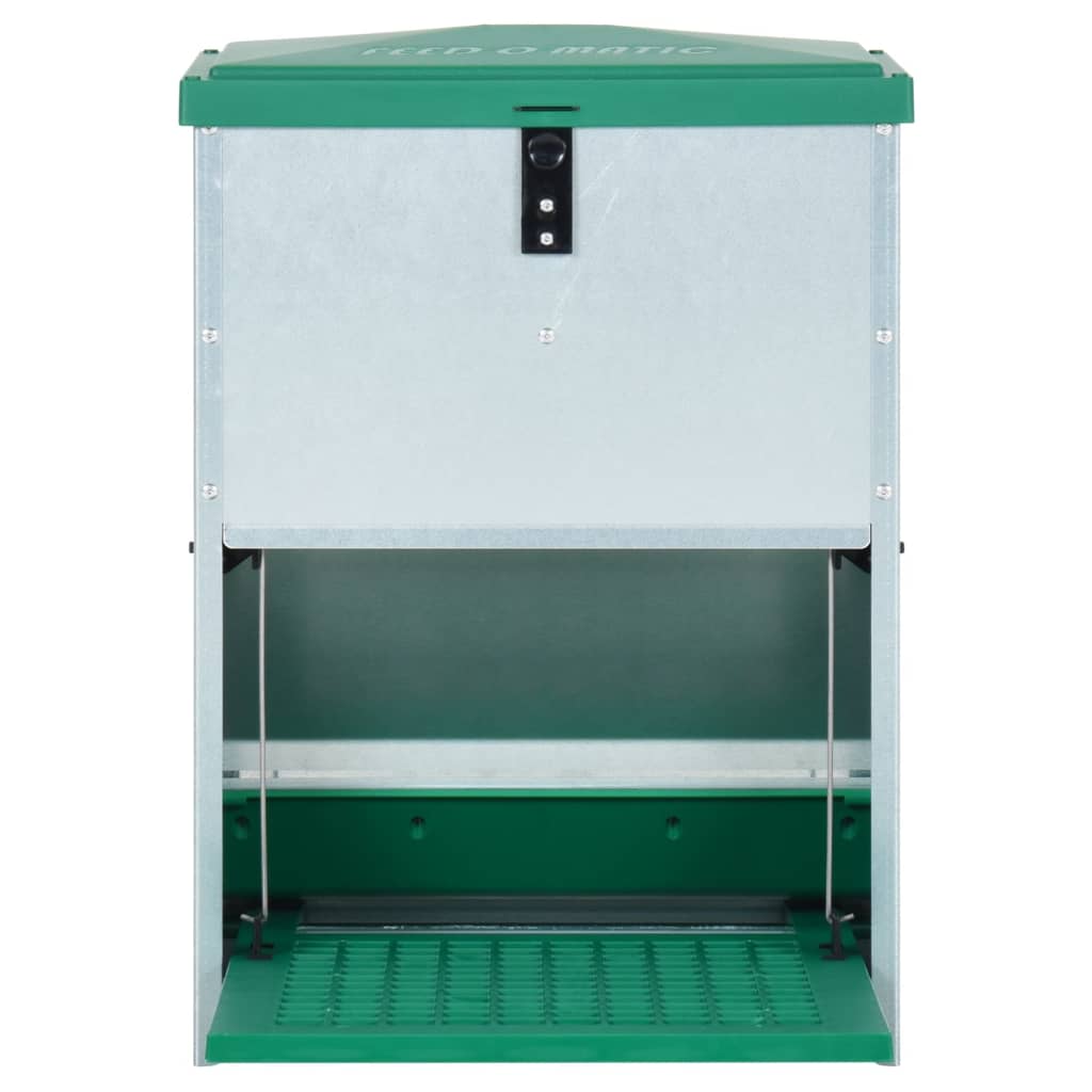 Vidaxl pluimveevoerbak automatisch met pedaal 12 kg