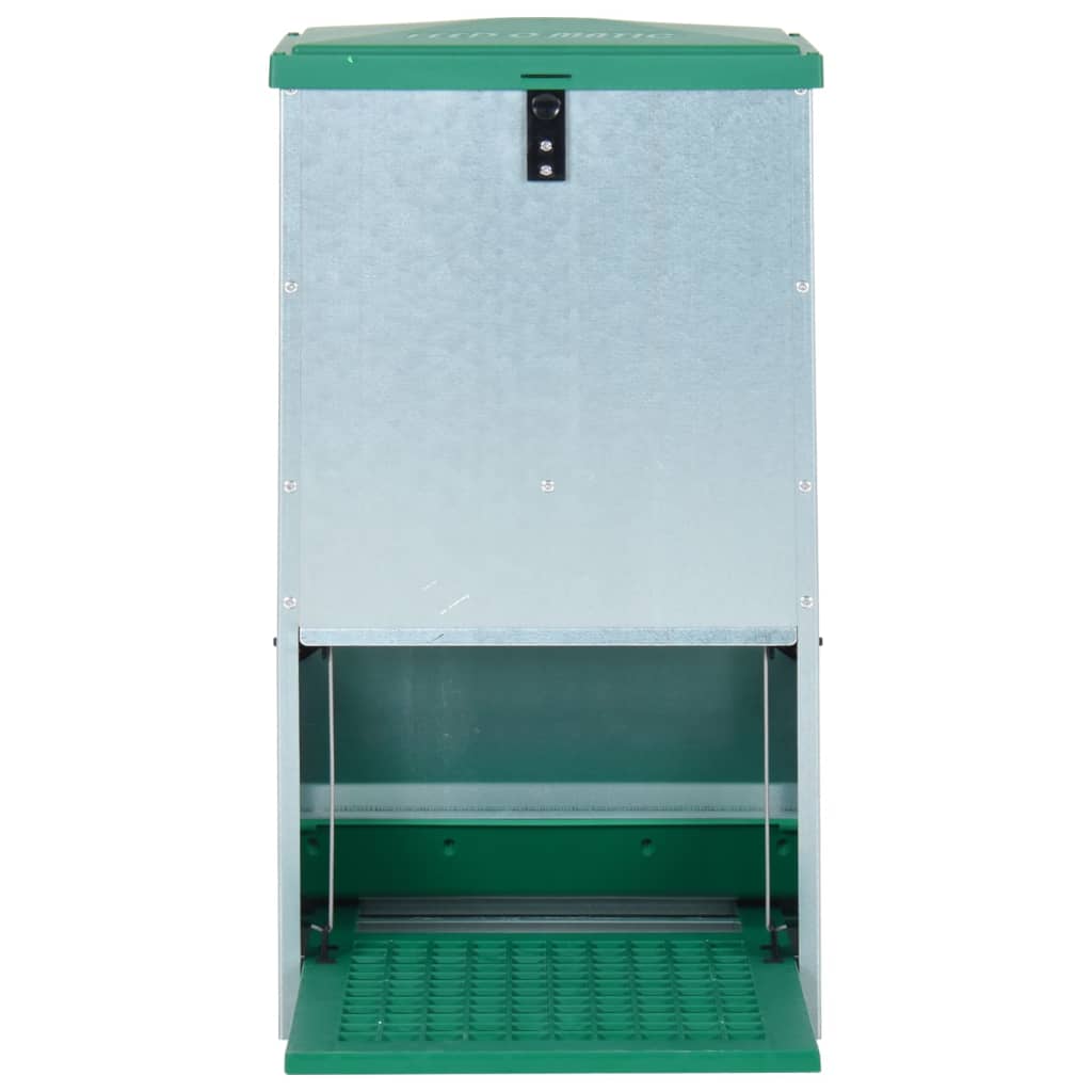 VIDAXL Cestino per mangime per pollame automatico con pedale 20 kg