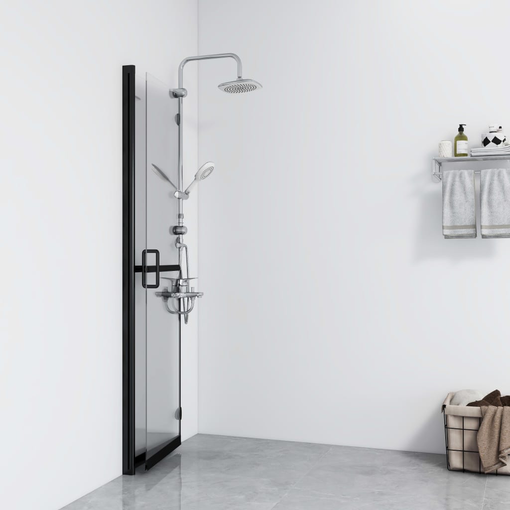 Vidaxl Walk-In Shower Wall Plegable 80x190 cm ESG-GLAS transparente