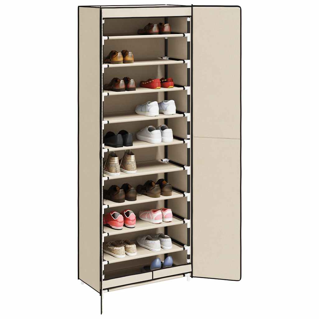 Gabinete de zapatos Vidaxl 60x30x166 CM CREM CRAM -COLORADO