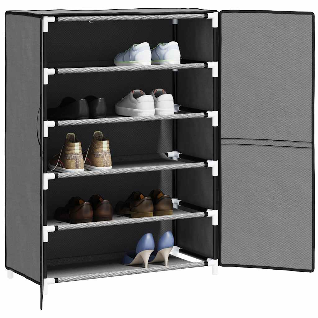 Armadio da scarpe Vidaxl 60x28x90 cm tessuto grigio