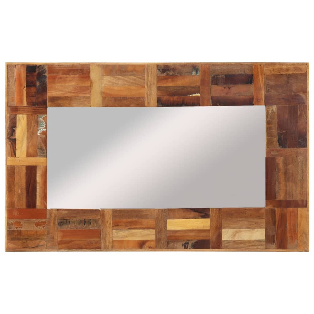 Specchio da parete Vidaxl 50x80 cm Legno riciclato solido