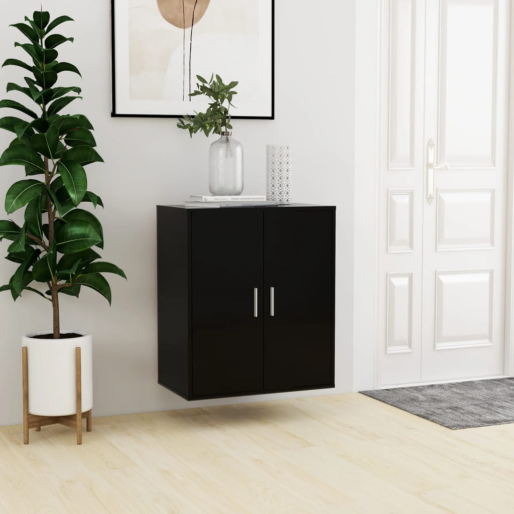 Vidaxl Cabinet da scarpe 60x35x70 cm Proprieted Black
