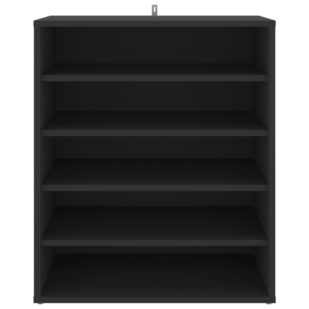 Vidaxl Cabinet da scarpe 60x35x70 cm Proprieted Black
