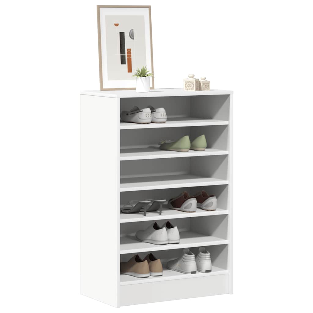 Vidaxl schoenenkast 60x35x92 cm bewerkt hout wit