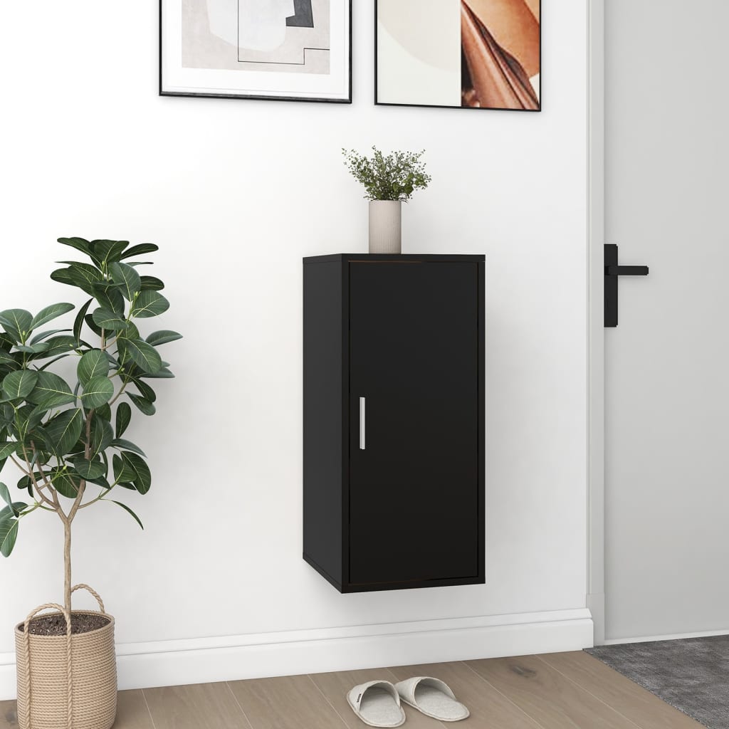 Gabinete de zapatos Vidaxl 32x35x70 cm de madera propiedad de negro