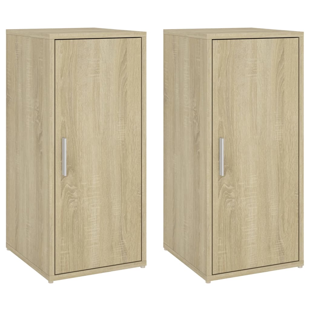 VIDAXL SCARPE IMBINALI 2 PC 32X35X70 CM CHIPBOARD SONOMA OAK COLORED
