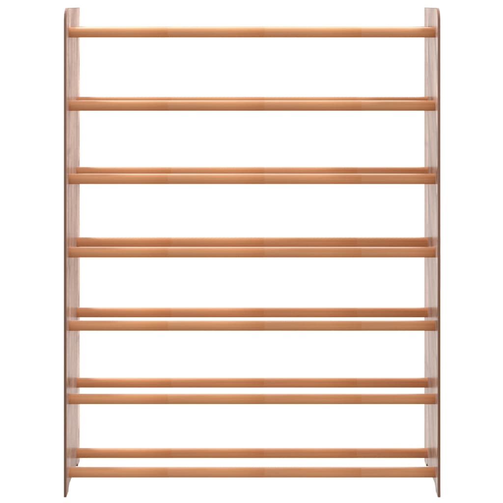 Vidaxl Shoe Rack 90x24x117 cm de madera procesada marrón