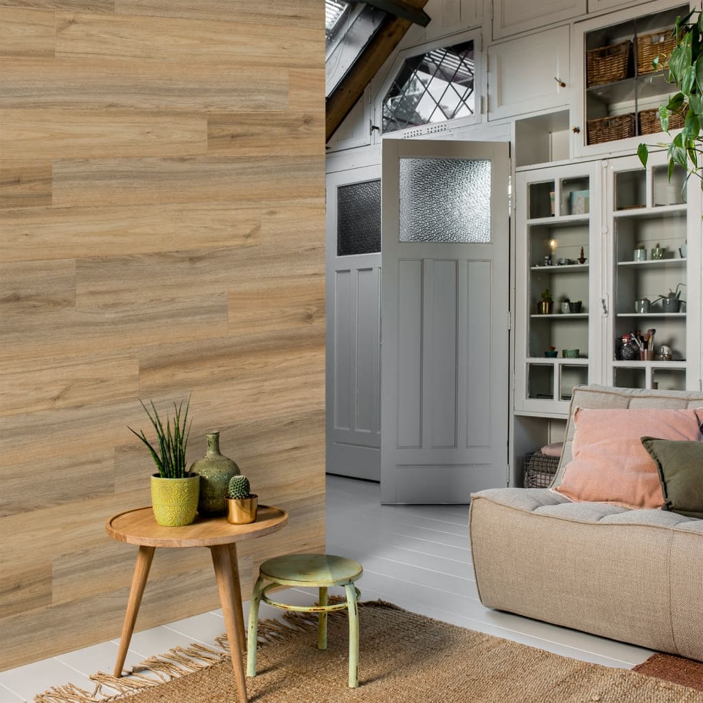 Wall Art Wall Art 30 St Planks GA-WA27 Wood Look Oak Light Brown