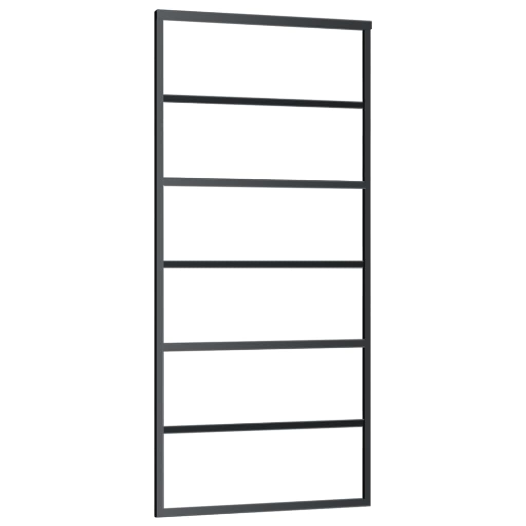 Puerta corredera de Vidaxl con masa de 90x205 cm de aluminio y vidrio ESG