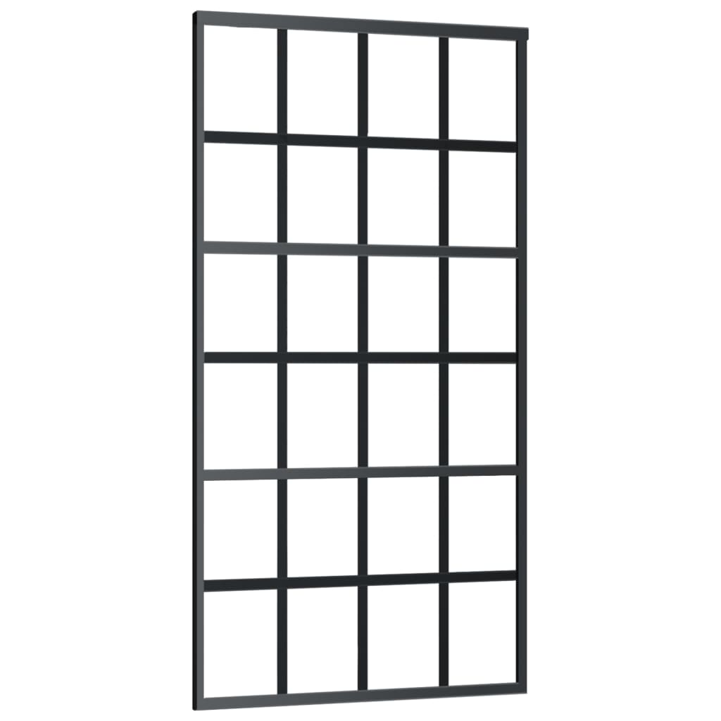 Puerta corredera de Vidaxl con masa de 102x205 cm de aluminio y vidrio ESG