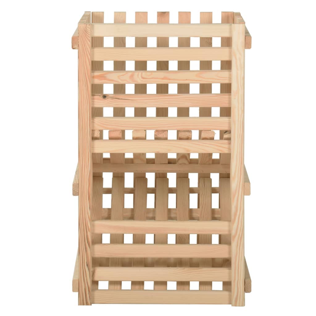 Poll di patate Vidaxl 50x50x80 cm pino solido