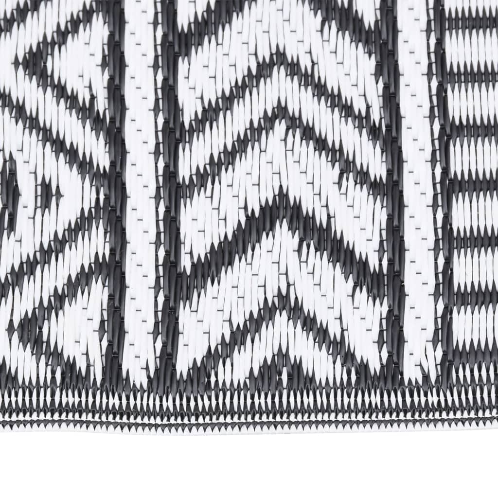 Vidaxl Outside Rug 190x290 cm Polypropene Black