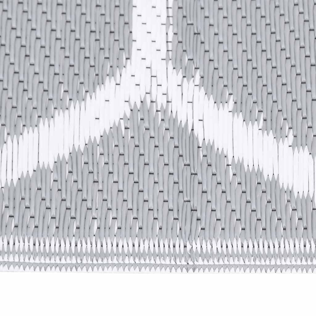 Vidaxl Outside Rug 140x200 cm Polypropene Gray