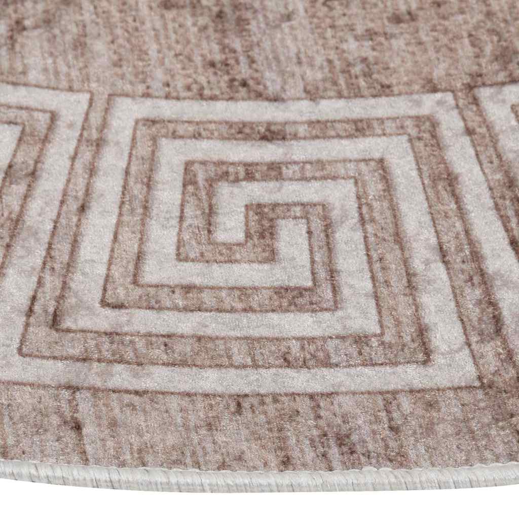 RUG VIDAXL Lavable Anti-Slip 120 cm beige