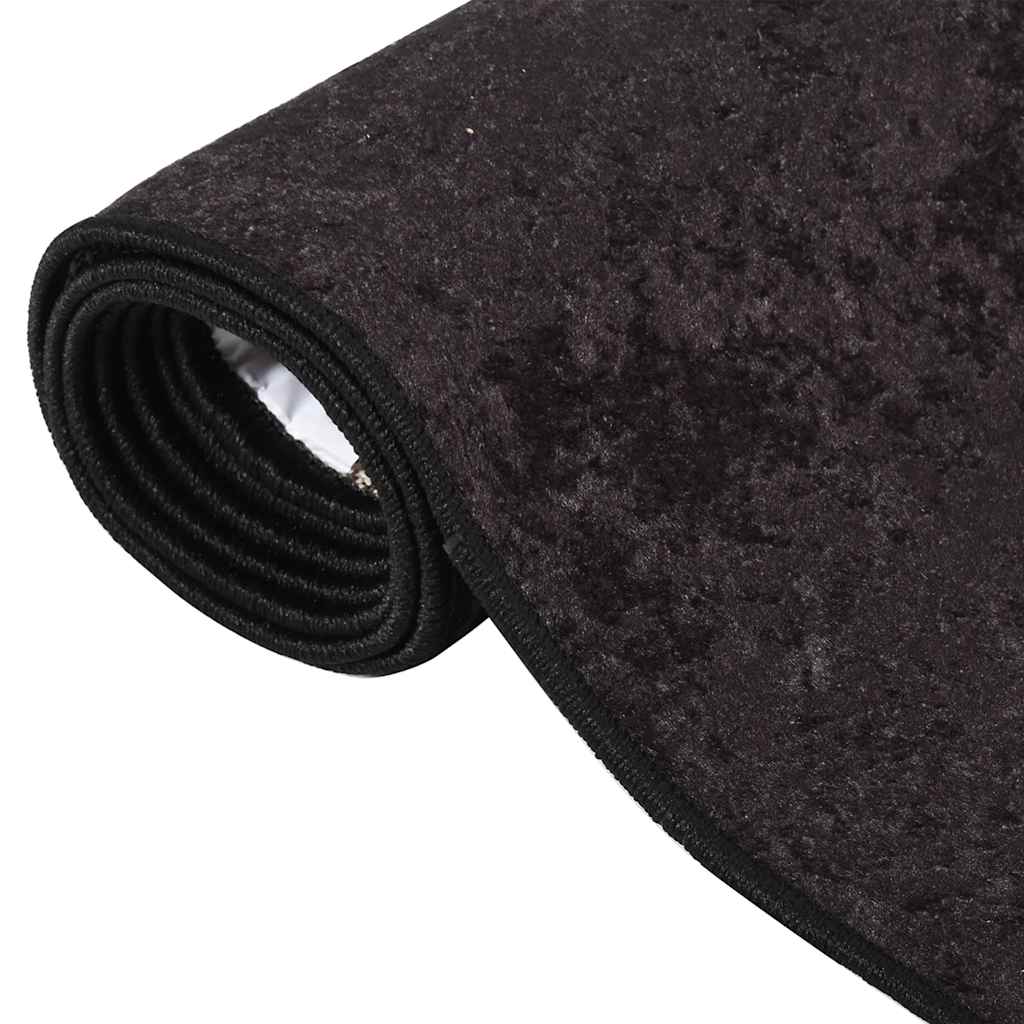 Tappeto vidaxl lavabile antiscivolo 190x300 cm color antracite
