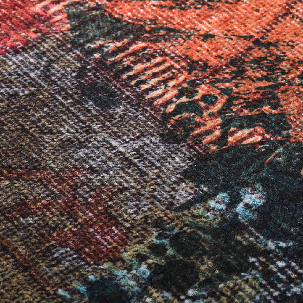 Tappeto vidaxl lavabile anti-slip patchwork 80x150 cm multicolorato