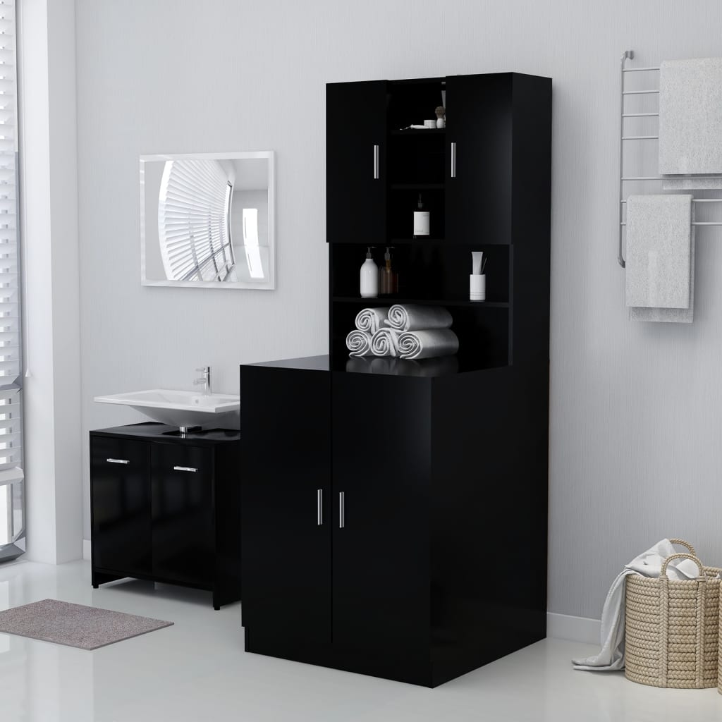 Vidaxl Washing Machine Cabinet nero