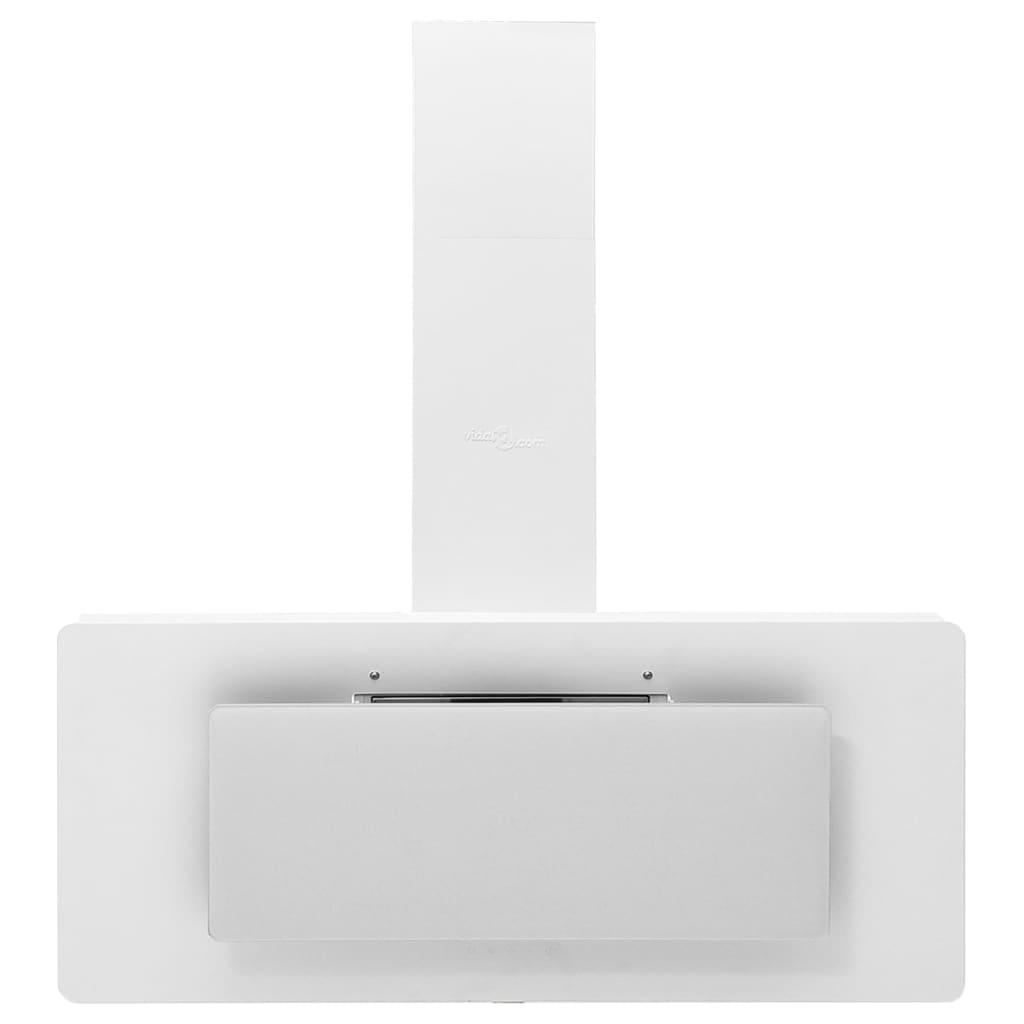 Vidaxl Wall Extractor Hood 90 cm de acero inoxidable y vidrio endurecido blanco