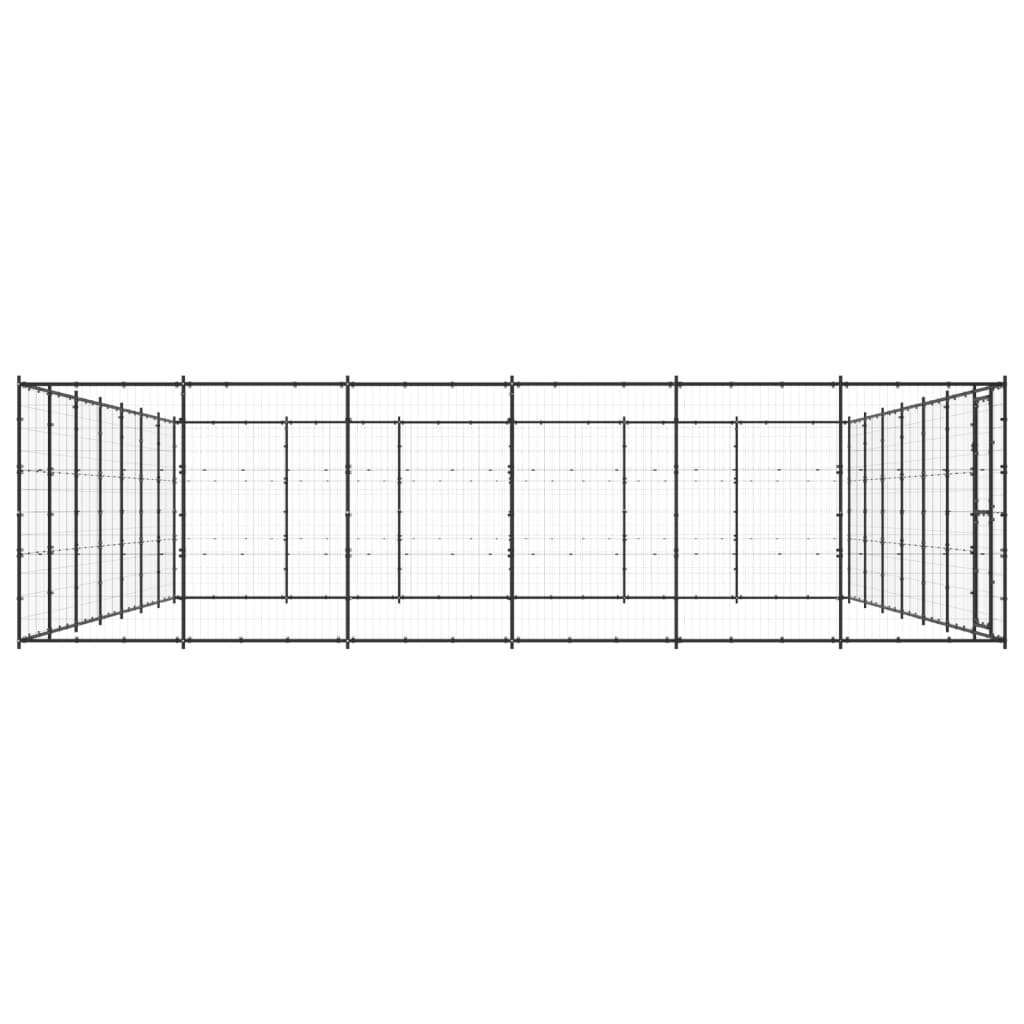 Vidaxl Dog Kennel 50,82 m² Acciaio