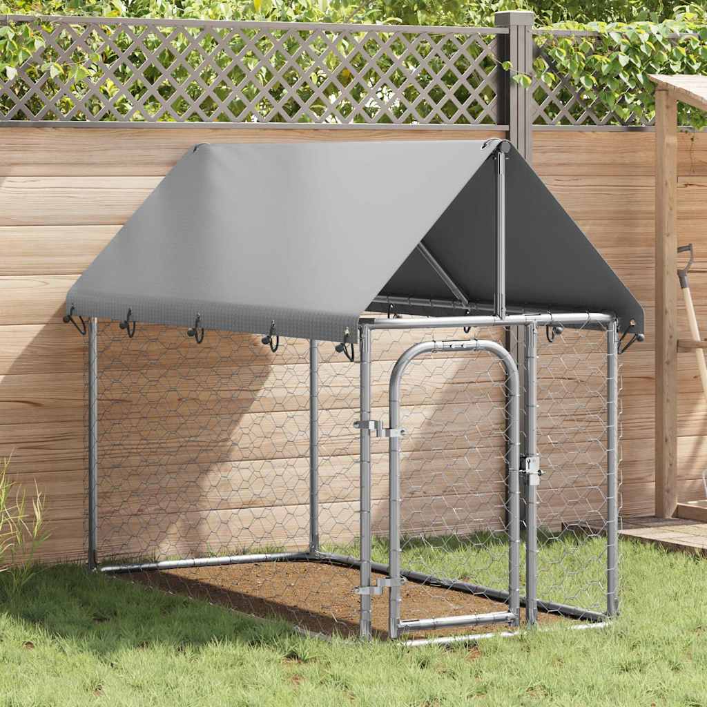 Perrera de perros de Vidaxl para el exterior con techo 200x100x150 cm