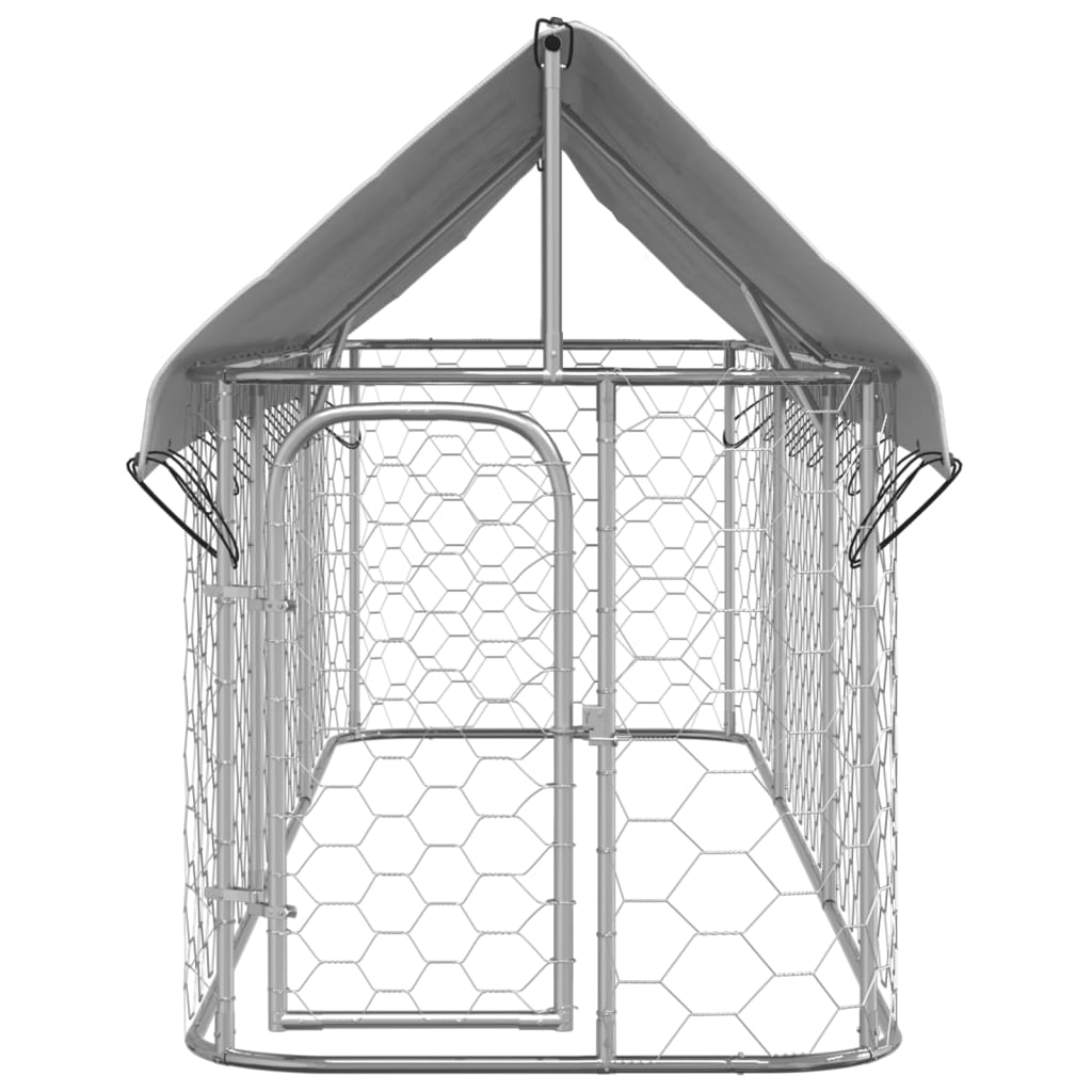 Vidaxl Dog Kennel per l'esterno con tetto 400x100x150 cm