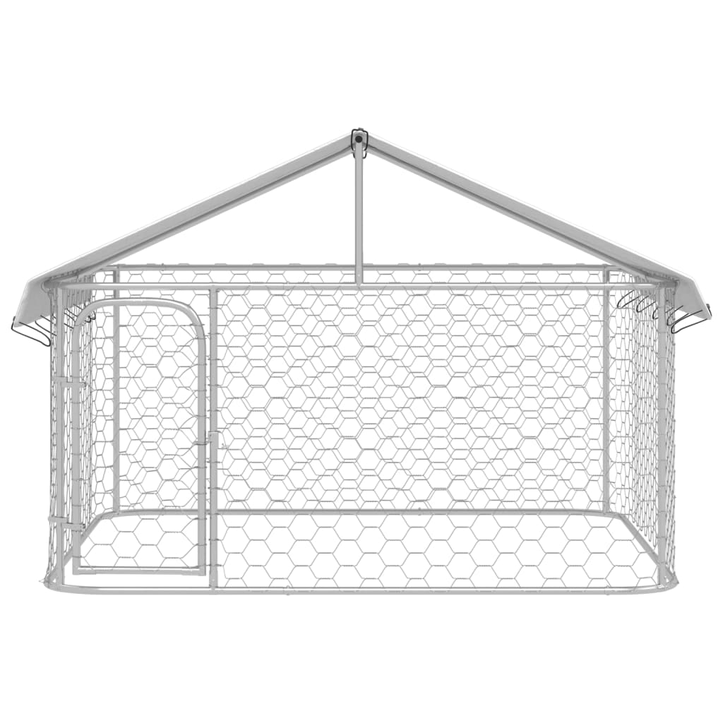 Vidaxl Dog Kennel per l'esterno con tetto 200x200x150 cm