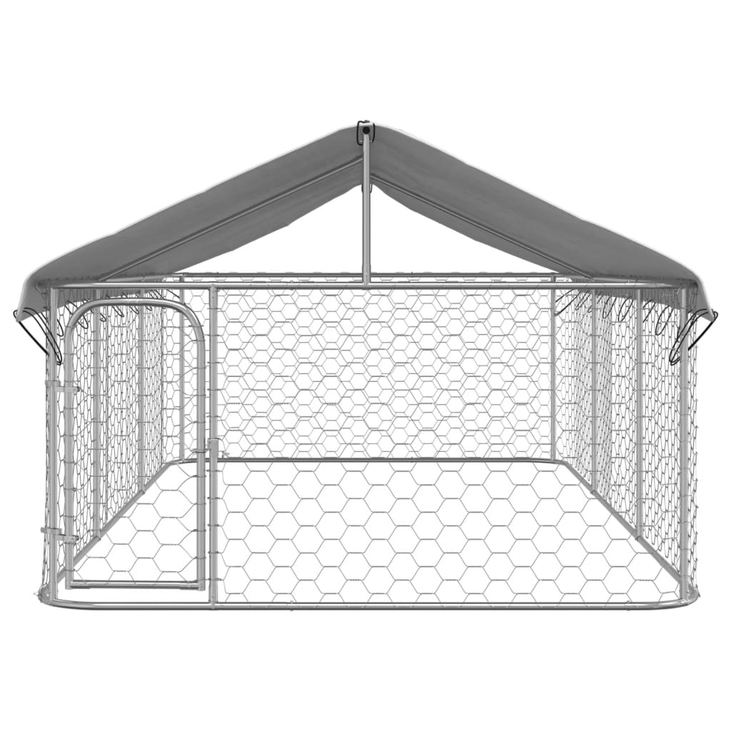 Vidaxl Dog Kennel per l'esterno con tetto 400x200x150 cm