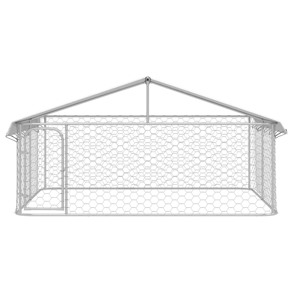 Perrera de perros Vidaxl con techo 300x300x150 cm