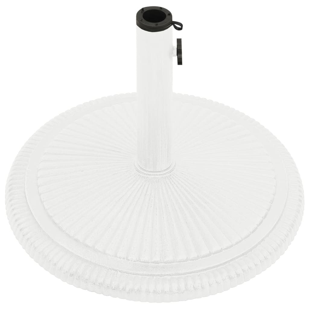 Vidaxl Parasol Foot 45x45x30 cm in ghisa bianca