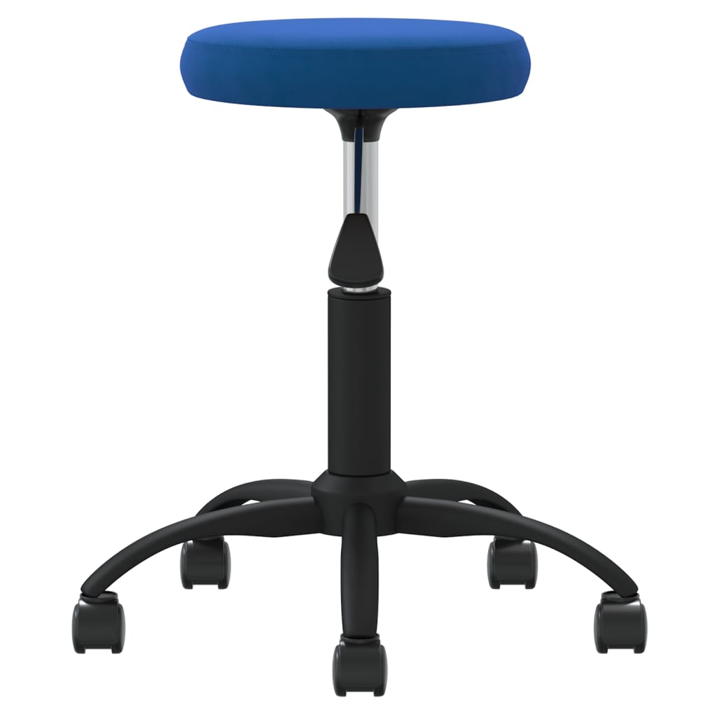 Vidaxl Massage Stool Velvet Blue