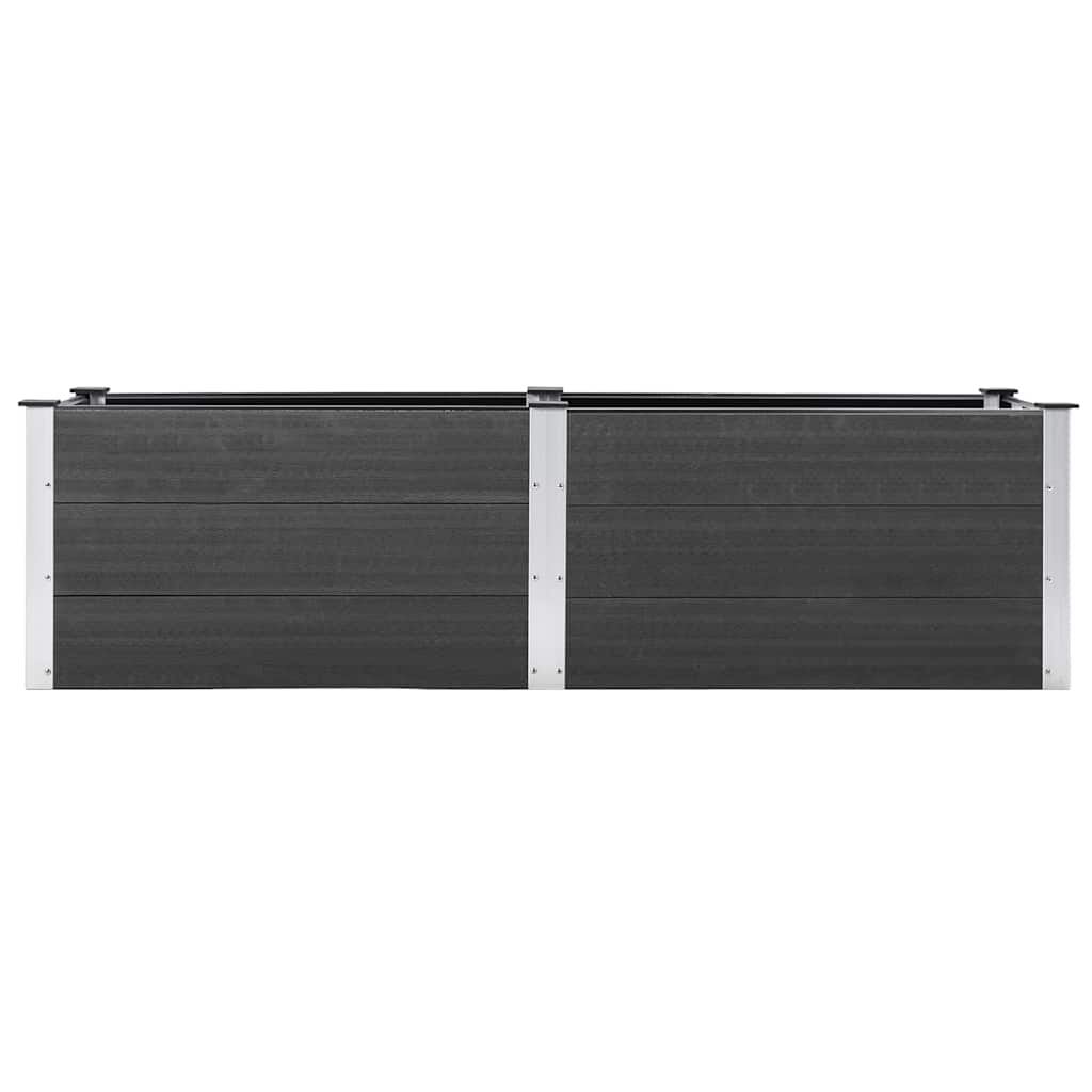 Vidaxl Planter elevado 200x50x54 cm HKC Gray