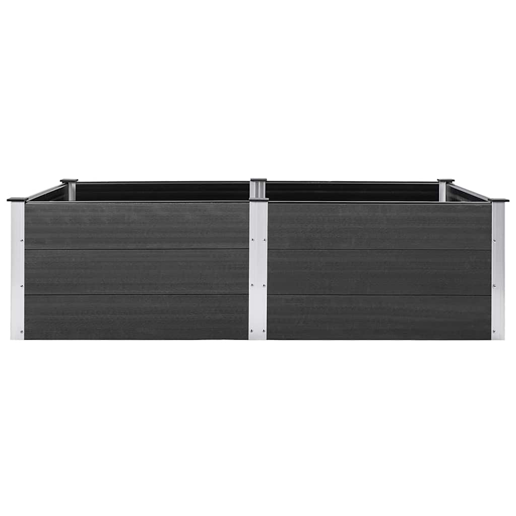 Vidaxl Planter recaudado 200x100x54 cm HKC Gray