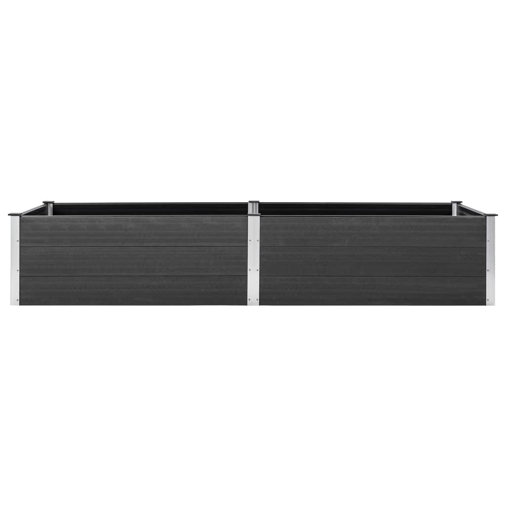 Vidaxl Planter recaudado 200x100x54 cm HKC Gray