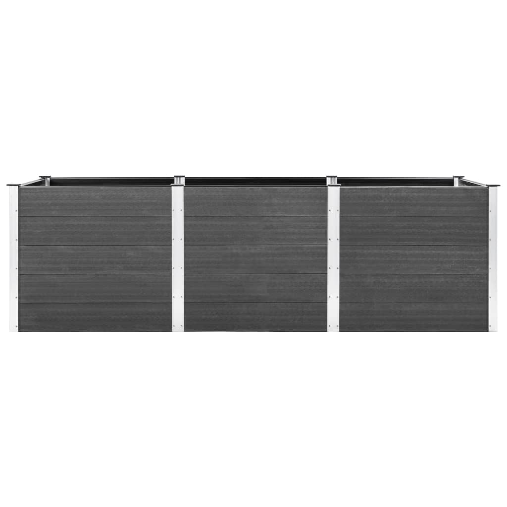 Plantador Vidaxl elevado 300x50x91 cm HKC Gray