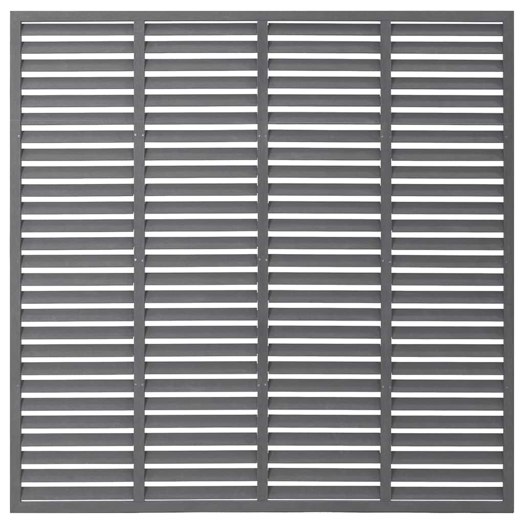 Vidaxl Lamellenhek 180x180 cm HKC Grey