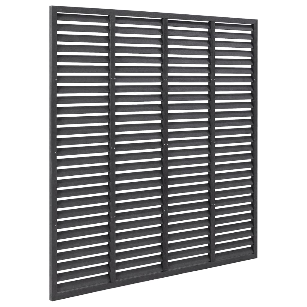 Vidaxl Lamellenhek 180x180 cm HKC Grey