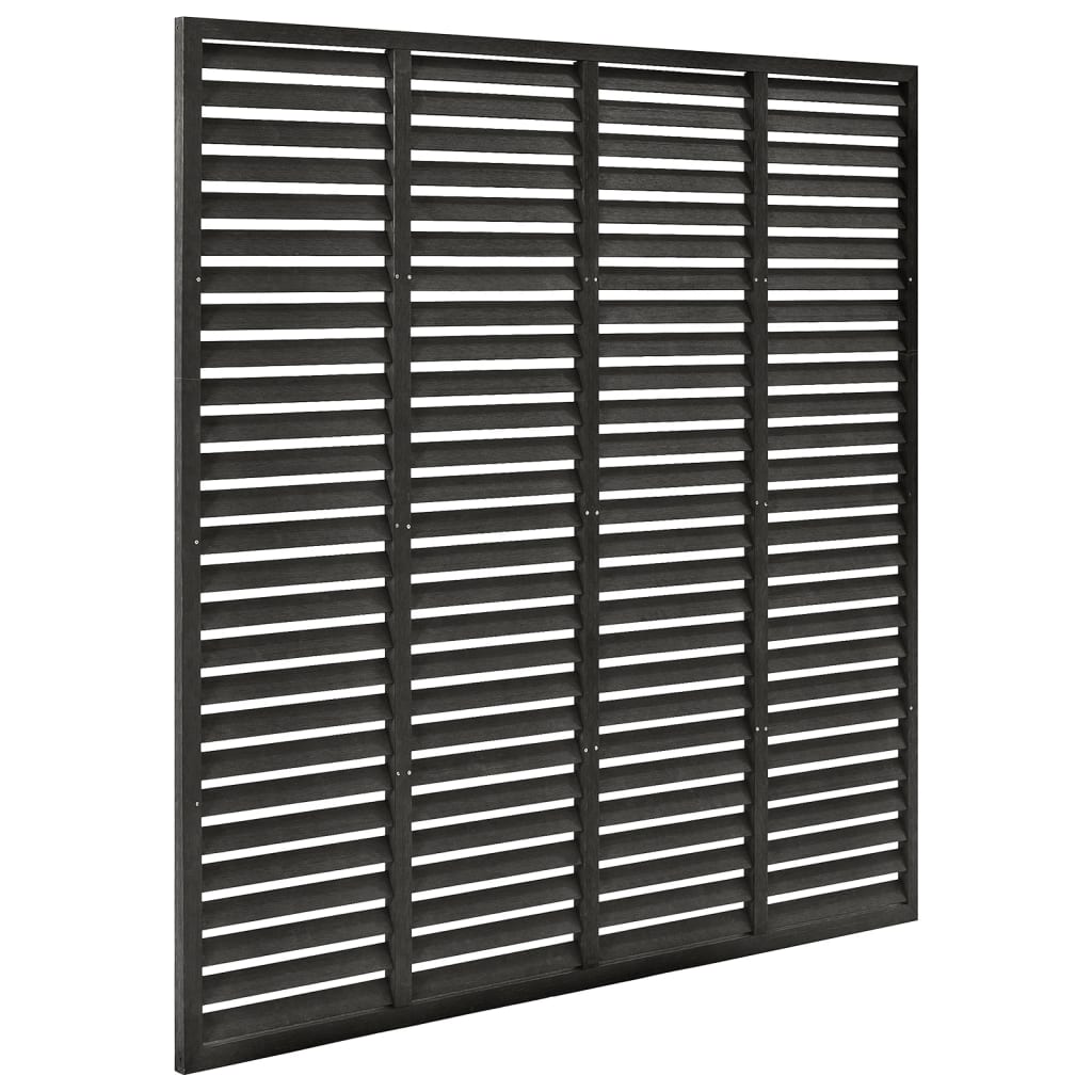 Vidaxl Lamellenhek 180x180 cm HKC Dark Grey