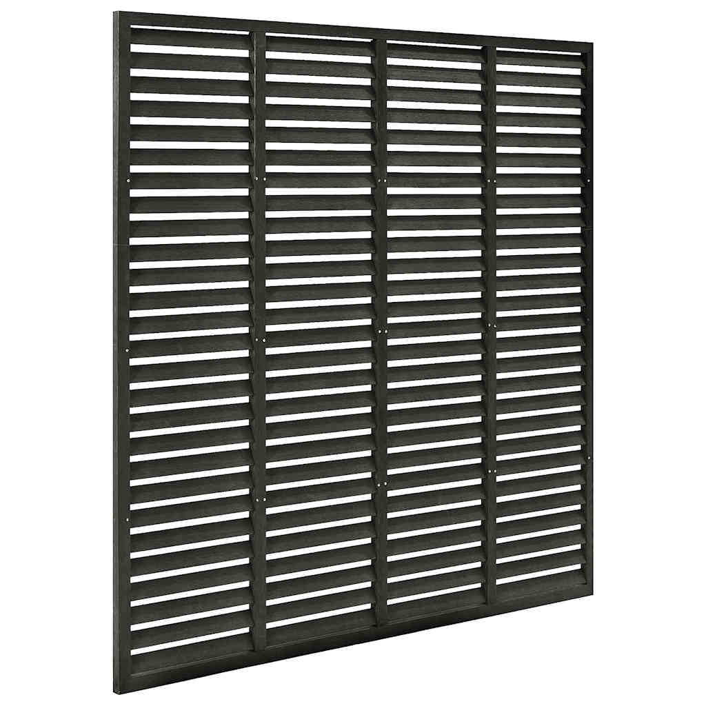 Vidaxl Lamellenhek 180x180 cm HKC Dark Grey