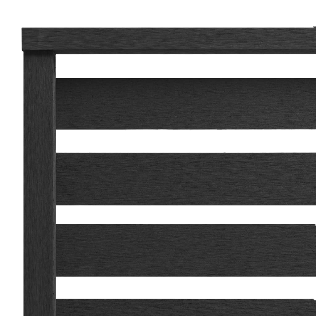Panel de valla Vidaxl 180x180 cm HKC Negro