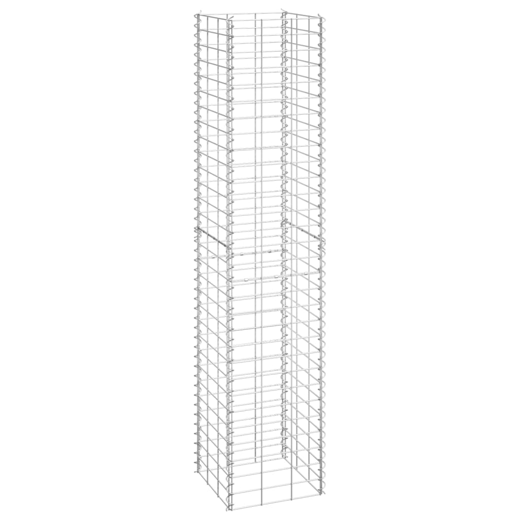 Plantadores de Vidaxl Schanskorf 3 ST elevado 30x30x150 cm de hierro