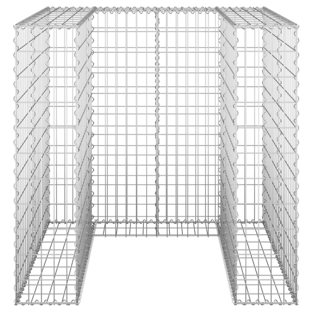 Vidaxl Schanskorf per contenitore 110x100x110 cm in acciaio zincato