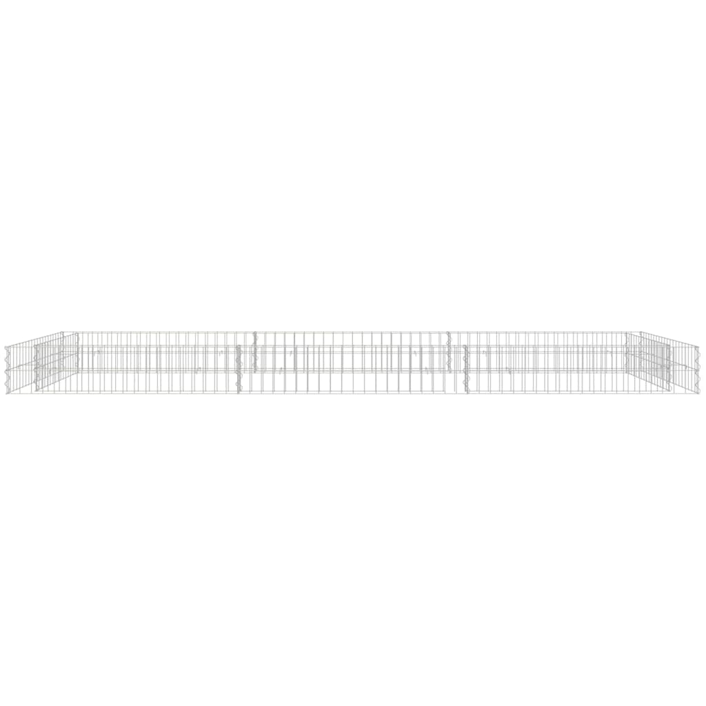 Vidaxl Gabion fioriera da 300x100x20 cm in acciaio zincato
