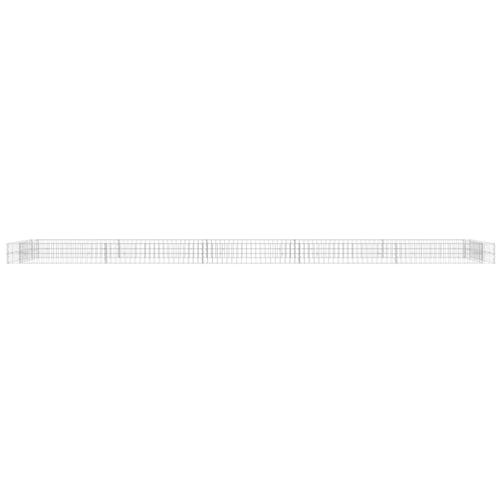 Vidaxl Gabion Planter elevado 500x100x20 cm de acero galvanizado