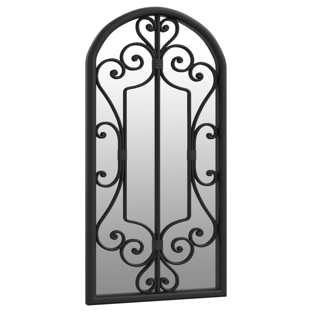 Vidaxl Garden Mirror 70x30 cm Iron Black