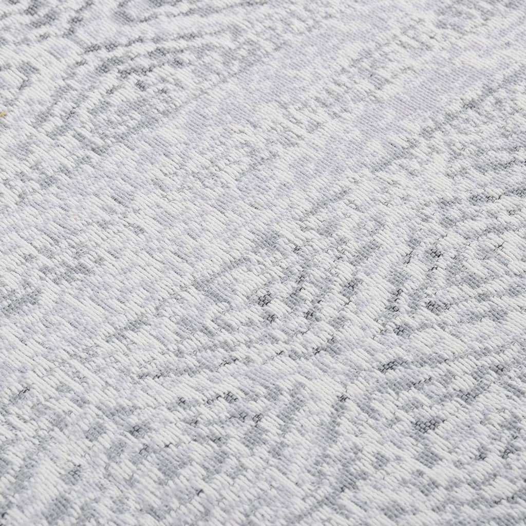 Tappeto Vidaxl 120x180 cm di cotone grigio chiaro